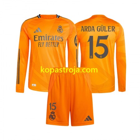 Billiga Fotbollströjor Real Madrid Arda Guler 15 Barn Borta tröja 2024/25 Långärmad